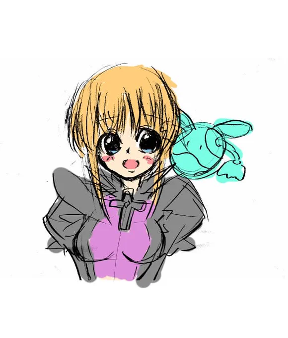 8年前の 女の子落書きんちょです 生成AI化しました