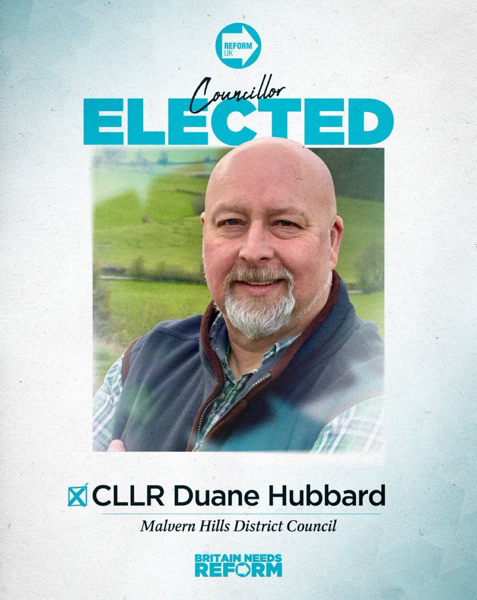 paul_rams34's tweet image. 🚨NEW:   RESULT for Tenbury (Malvern) By-Election 

Reform GAIN from Conservatives

➡️ Reform - 45.1% (687)
🌳 Con - 30.3% (461)
🟡 Lib Dem - 12.7% (193)
🌍 Green - 12.0% (182)

Turnout: 40.5% (1,523)

#ReformUK #LocalElections