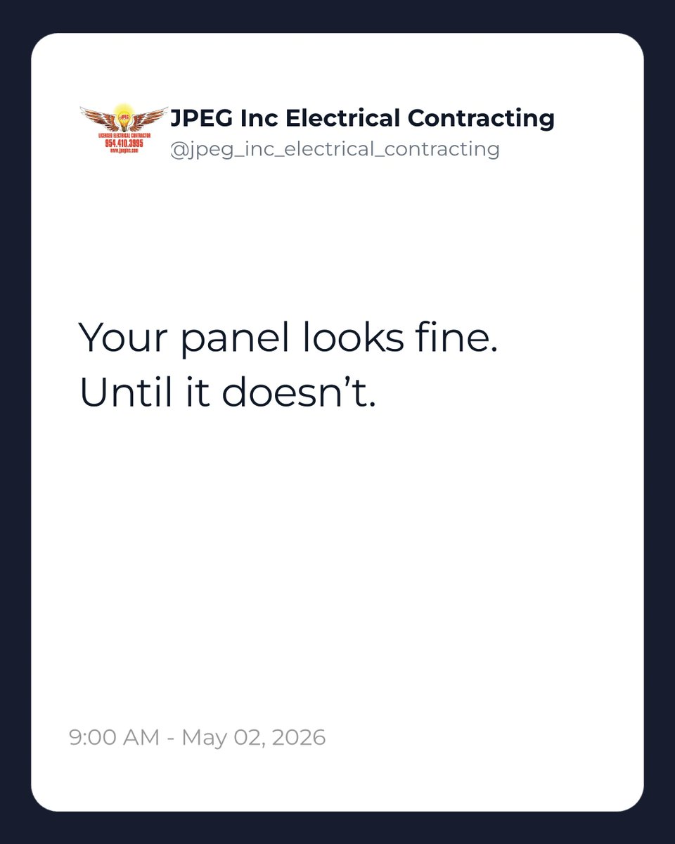 markarruda69919's tweet image. Unsafe panels rarely announce themselves. Our licensed team opens, tests, and thermally scans your electrical gear so you see every problem in writing before it becomes an emergency.

#electricalmaintenance #infraredinspection #buildingsafety