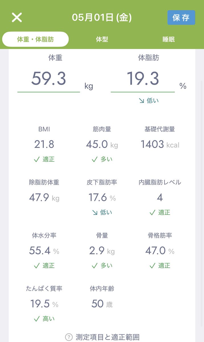 pocya_p's tweet photo. Google先生曰く私はそろそろ上げ止まり確定らしい
明日朝59kg台なら確定、60kgだったら最後のらひと推しをくらわせます(1000kcalスイーツ爆弾投入します)
あ、明日は59kg台確定でもお祝いとして食べるけど笑 https://t.co/iMyOtGZtzH