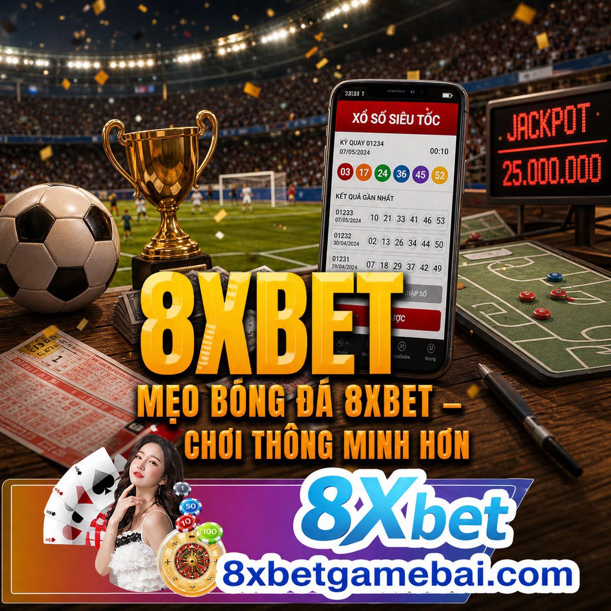 8xbetyachts's tweet image. ⚽ Mẹo Bóng Đá 8xbet – Chơi Thông Minh Hơn

Muốn nâng cao cơ hội thắng? Đừng bỏ qua những nguyên tắc cơ bản:
✔️ Nghiên cứu phong độ &amp;amp; đội hình trước trận
✔️ Quản lý vốn chặt chẽ (1–3% mỗi lựa chọn)
👉 8xbetgamebai.com

#8xbet #bongda #thethao #meochoi