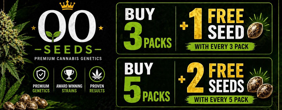 SeedsDiscount's tweet photo. 🔥 MAY PROMOTIONS ARE LIVE 🔥
Big savings + FREE seeds across top breeders this month 👇
🌱 50% OFF – Greenhouse Seeds Company 🌱 10% OFF – Kera Seeds 🎁 FREE Gift Pack with every Barney’s strain 💸 Discount prices 🔥 Limited time only
#MayDeals #fyp #grow #growcommunity https://t.co/HM6wBWEPs3