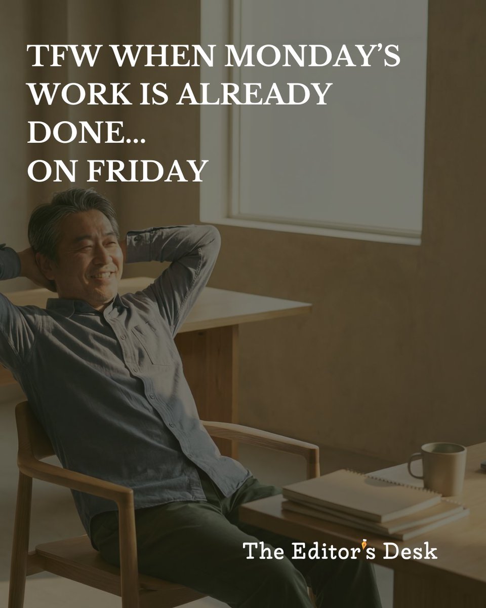 EditDeskTweets's tweet photo. Imagine heading into the weekend knowing your Monday newsletters and blogs are already polished and scheduled. That’s The Editor’s Desk effect.

Experience the relief. Get in touch with our team today: https://t.co/o1nGylRoll https://t.co/xzX2iRPg6k