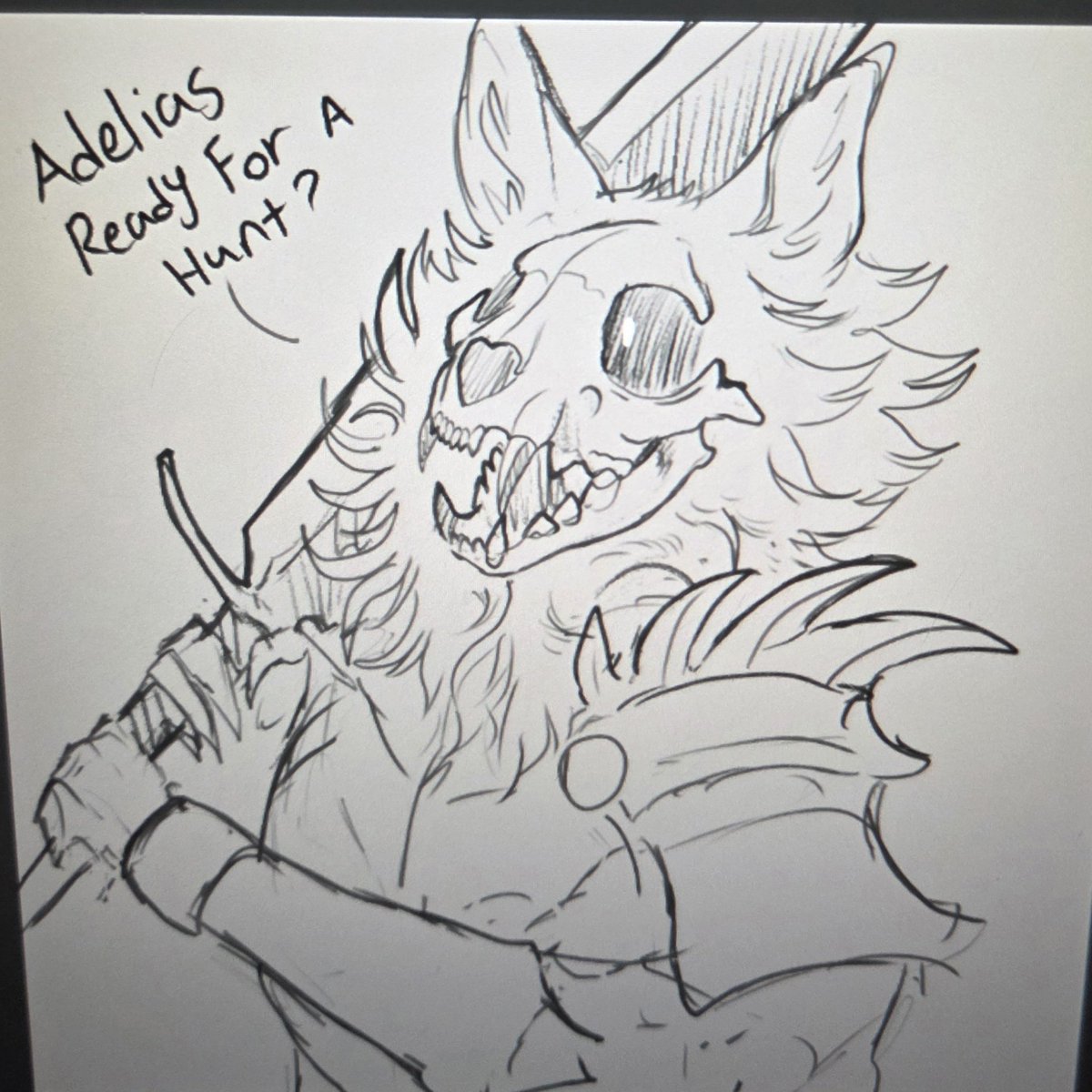 Leshicave's tweet photo. Little fun sketch a may color later https://t.co/HDY3GKmYW2