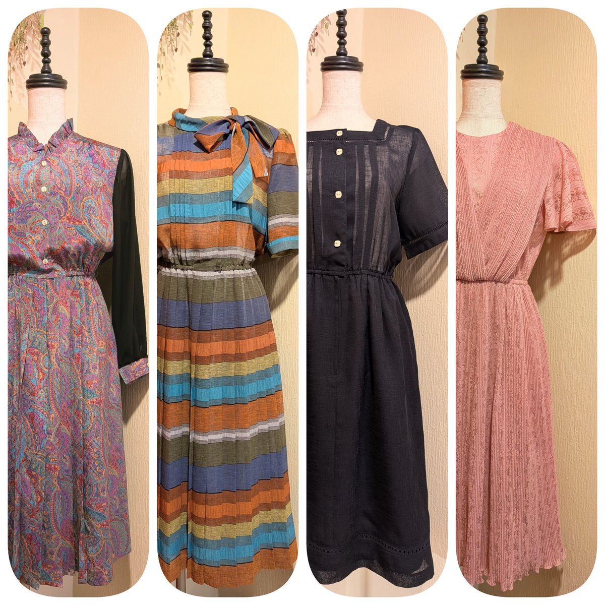 cabaret06's tweet image. ✴✴NEW ARRIVAL✴✴✴

クラシカルなSpring ＆ Summer ワンピース
price : ¥3990〜¥4935

こちらの商品は店頭、またはOnline Shopからも覧頂けます🦩
↓
cabaret06.thebase.in

 #レトロ #昭和 #古着 #古着屋キャバレー #クラシカル #ヴィンテージ #60年代 #70年代 #80年代 #通販 #ワンピース