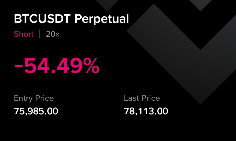 0xweb3_ti's tweet photo. $BTC Trade Update 

We got SL hit this time 😂🤪 First SL after so many wins xD 

Happy weekend 🎊 kiddo, coming back after weekend, don't worry 🎉 https://t.co/8SaNJsS1Xy