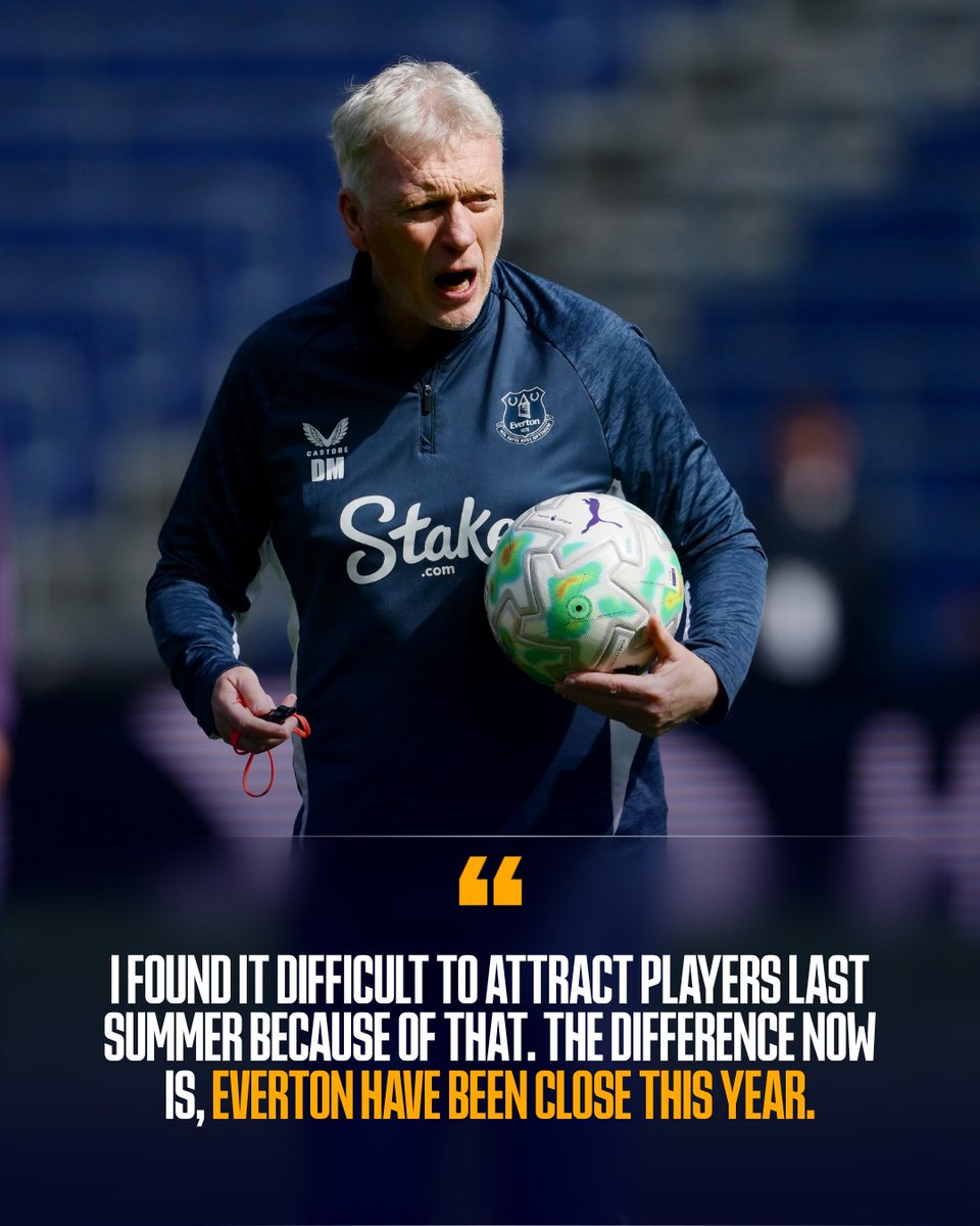 Everton's tweet image. 🗣️Moyes on Everton ambitions.