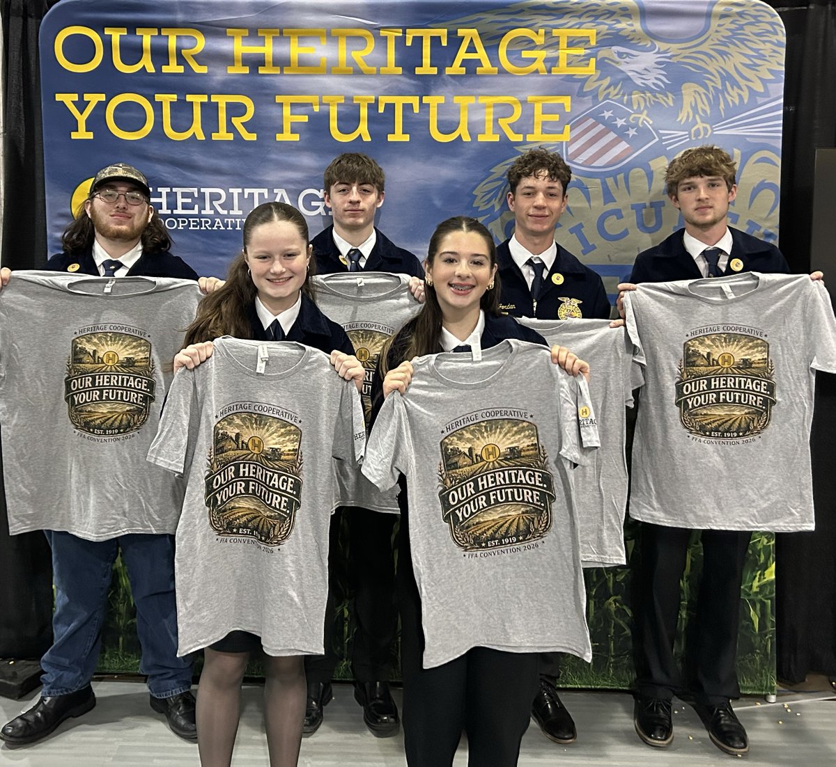 1ChoiceEnergy's tweet image. Day 2. 🏆 Final chance to claim your spot on the wheelbarrow corn racing leaderboard and take home the 2026 champion banner.

🎯 Join #HeritageCooperative hands-on workshop today at 1pm.

#FFAConvention #CareerReadiness #StateConvention #FutureLeaders #ProudSponsor