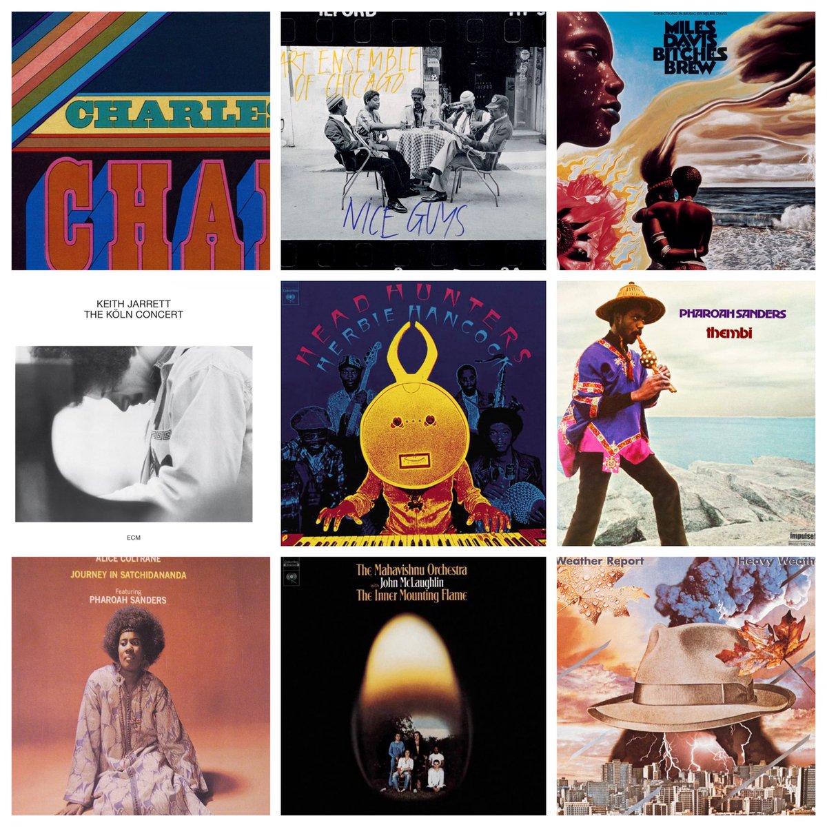 LesPurves's tweet image. Best jazz albums by decade.

Now onto the 1970s—

If you could keep only ONE of these and lose the rest forever — which survives?

No ties. No hedging. One pick 👇

#Jazz #JazzHistory #1970sJazz #Fusion #SpiritualJazz #AvantGardeJazz #ECM #MilesDavis #HerbieHancock #WeatherReport