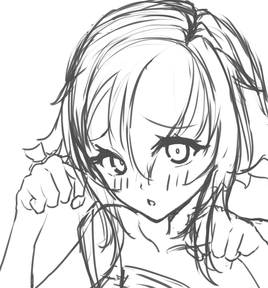 こっちは本気のにゃふんにゃふんをしてくれるイオンちゃんの大ラフ
