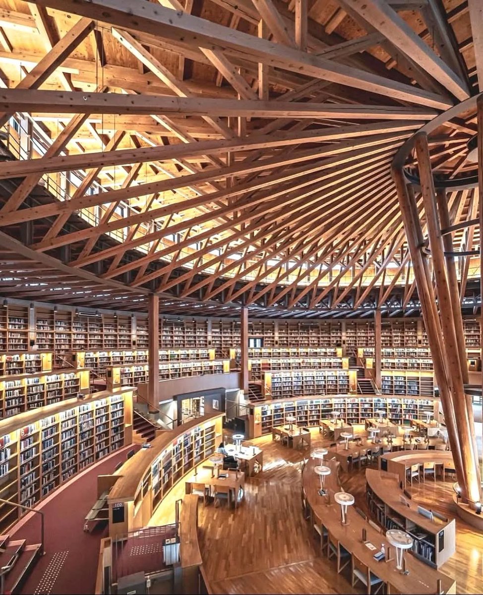 parametricarch's tweet photo. Nakajima Library by Mitsuru Senda 📚 https://t.co/sPI2HwiHgK