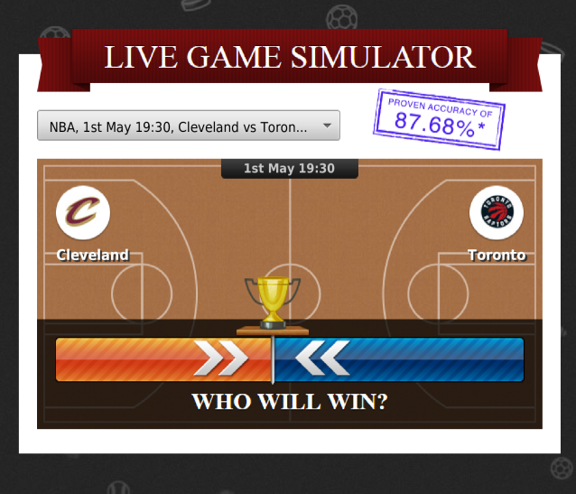 zcodesystempick's tweet photo. Who will win? Pick your side!
1st May 19:30 EST
Cleveland at Toronto (NBA) #simulator #nba #basketball #nbabetting #nbatips #nbapicks #zcodesystem #bettingsports #bettingsystems #bettingexpert #sportsbetting #freebettingtips https://t.co/DdUYShfXpt
