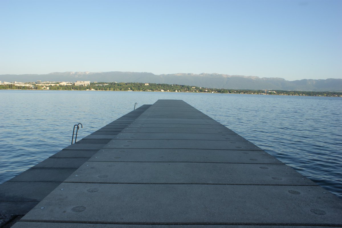 _vumedia_'s tweet image. #Geneva #Genève baignade le matin.