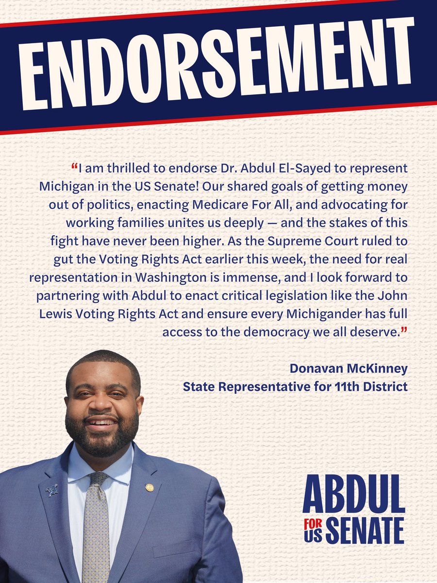 Dr. Abdul El-Sayed tweet media