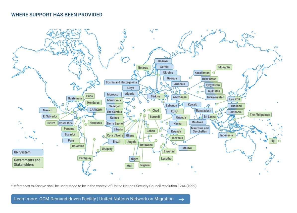 UNMigNetwork's tweet photo. 🌍📘 New release: 
The Global Information Brief on the Global Compact for Migration #GCM &amp; the UN Network on Migration.
One document. Key facts, global mapping, partnerships and progress — from the Network’s launch in 2018 to #IMRF2026.
 🔗 Explore it👇
https://t.co/2NQOQykTXh https://t.co/F52rm0cktr