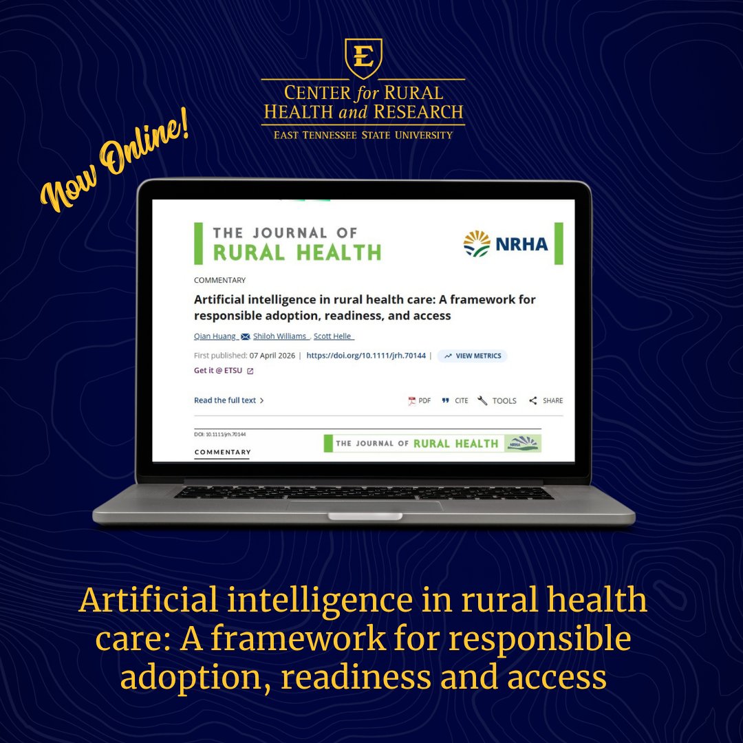 ETSU Center for Rural Health and Research tweet media