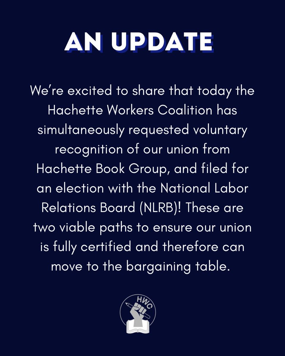 Hachette Workers Coalition tweet media