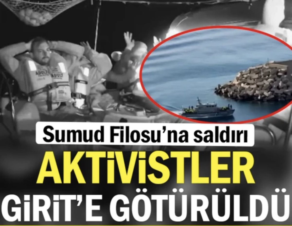 turkdegs's tweet photo. Bundan sonra kimse “DOSTUMUZ YUNANİSTAN, KOMŞU vs.” demesin!
Yunanistan’ın İsrail yandaşlığı!!
Hiçbir mazeret Yunanistan’ın İsrail destekçiliğini ve Filistin düşmanlığını artık gizleyemez!
“Gazze’ye insani yardım götüren Sumud Filosu’na İsrail güçlerinin müdahalesi sonrası kaçırdığı yaklaşık 175 aktivist, Yunanistan’ın Girit Adası’na götürüldü.”