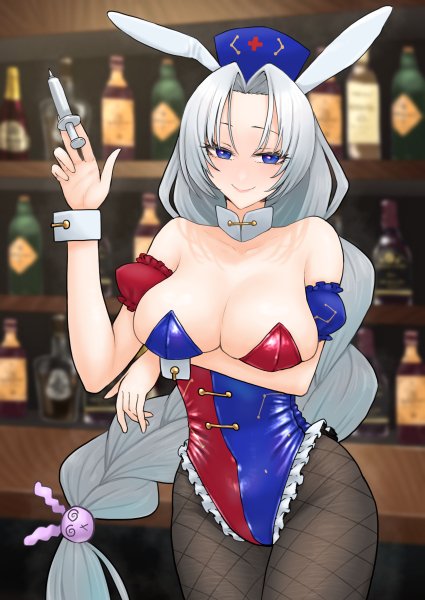 FANBOXで継続支援して頂いている方に高画質版と背景透過版をおたよりでお送りさせて頂きました! 今月はバニー八意永琳です! 