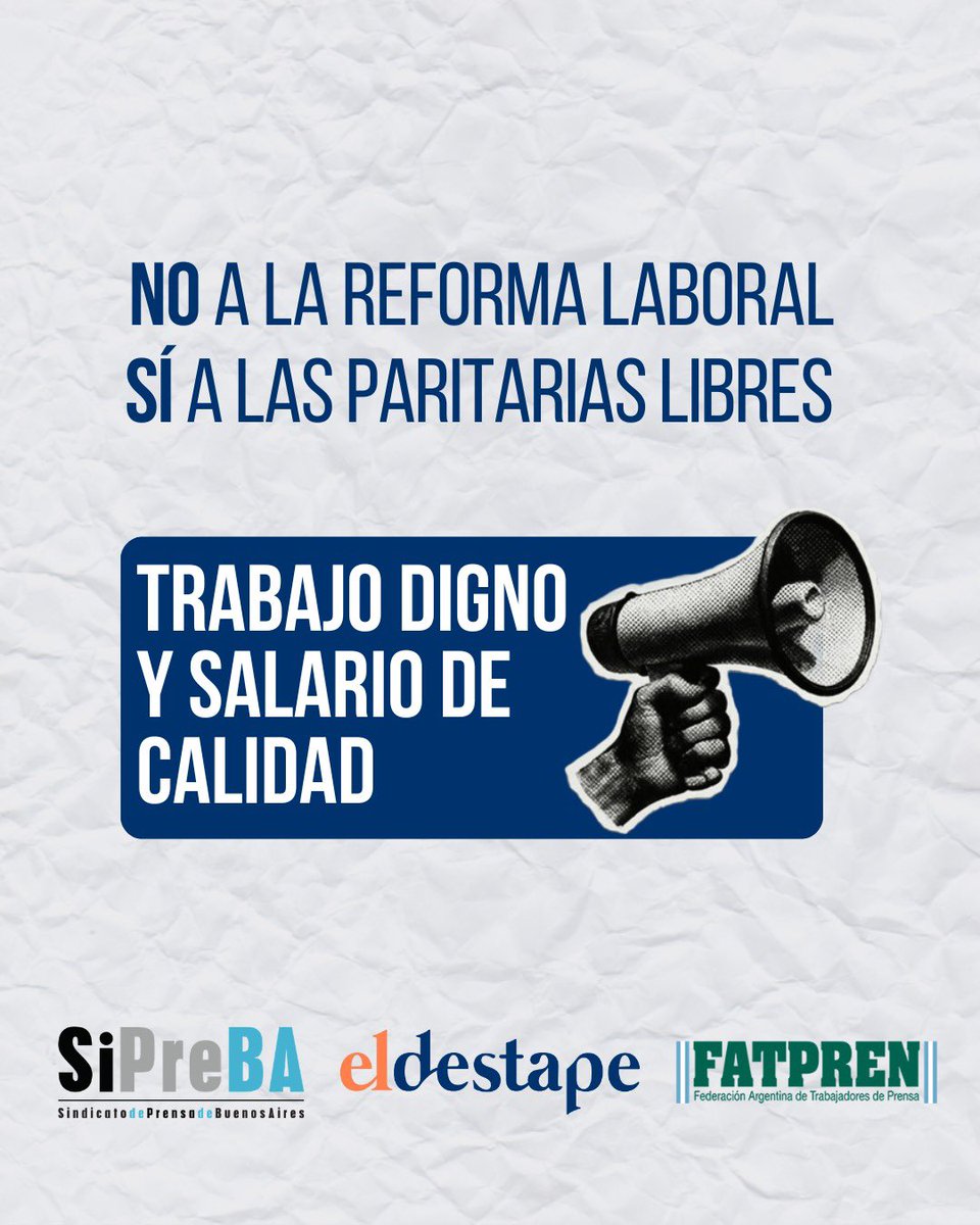 Trabajadores de El Destape tweet media