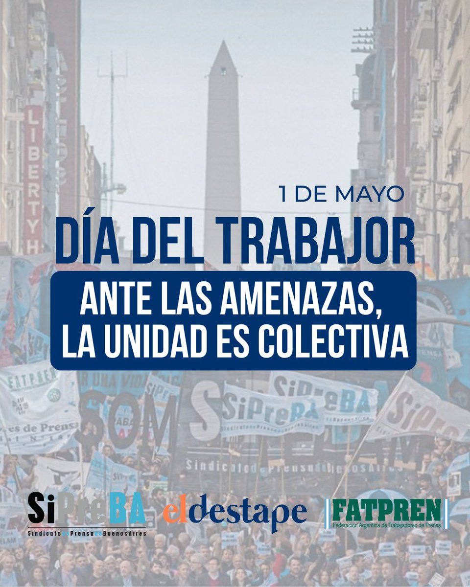 Trabajadores de El Destape tweet media
