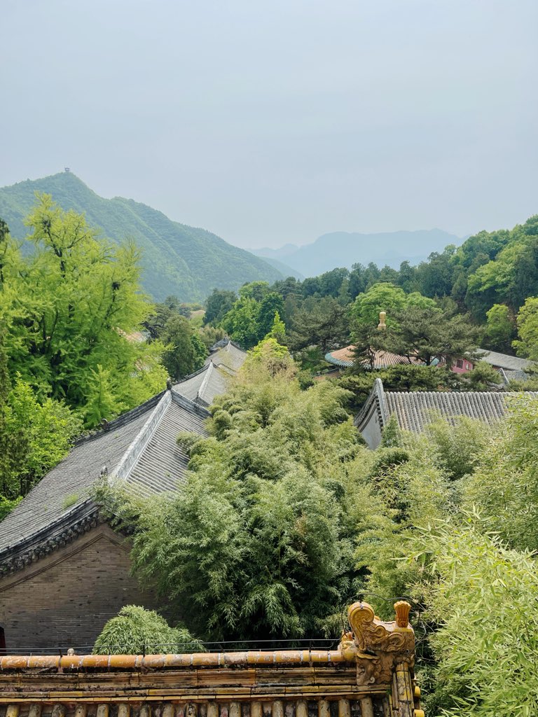 WorldlyBrief's tweet photo. Tanzhe Temple reflects traditional Chinese principles of site selection and spatial order.

Located in the western hills of Beijing, it is embedded within a բնական landscape, using mountains and water systems in line with Feng Shui to create environmental harmony. The temple follows a clear north–south axial layout with hierarchical courtyards, similar to imperial planning logic, reinforcing order and movement.

Today, it also illustrates modern planning challenges: balancing heritage conservation, tourism access, and ecological protection within Beijing’s peri-urban green belt.
#tanzhe #beijing #architect #urbanplanning
