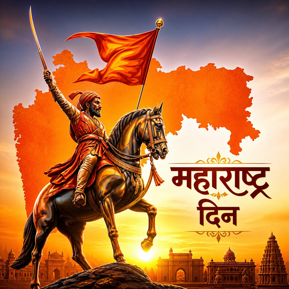 thenmandal's tweet photo. महाराष्ट्र दिनाच्या हार्दिक शुभेच्छा!
छत्रपती शिवाजी महाराजांना विनम्र नमन।
शौर्य, स्वाभिमान आणि संस्कृतीचा महान महाराष्ट्र सदैव प्रगत राहो!

#MaharashtraDay #महाराष्ट्रदिन https://t.co/bRRk6ndv5R