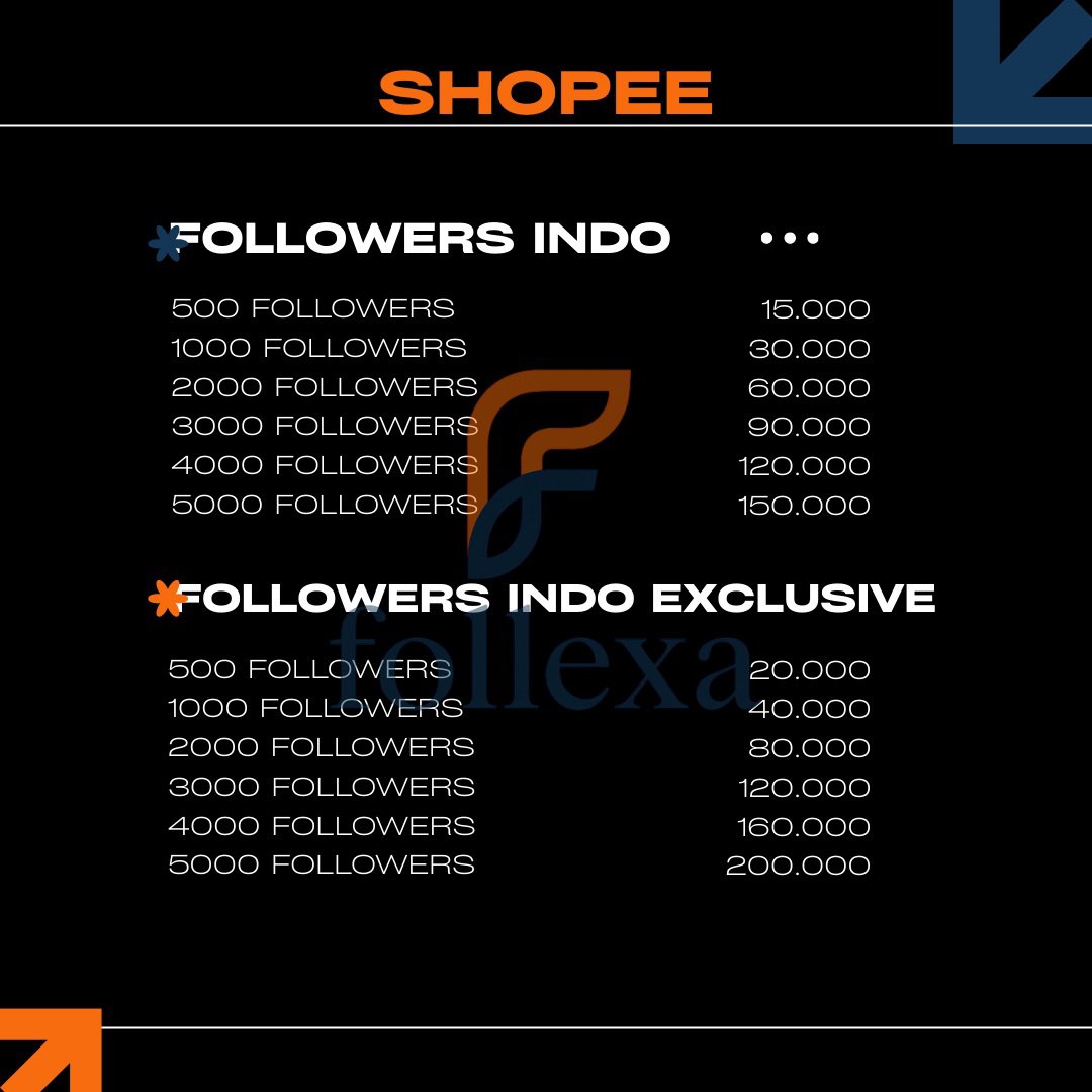 Follexa's tweet photo. Fast Respon WA https://t.co/SnrE8qEB0s Langsung aja di order gaisss

tiktok instagram wts wtb followers #zonauang #zonajajanᅠᅠ https://t.co/f9mBvVPZ8l