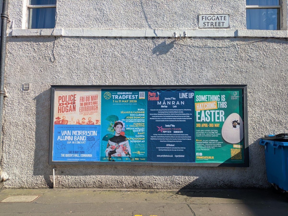 OutofHandScot's tweet image. 1 more sleep!! 🥳

#print #posters #Outdooradvertising #Portyfestival See you Saturday &amp;amp; Sunday for #PortyFestival2026 Check out the website to see what events are still available to join portyfestival.co.uk #edinburghevents #edinburgh #portyfestival #Portobello #Edinburgh