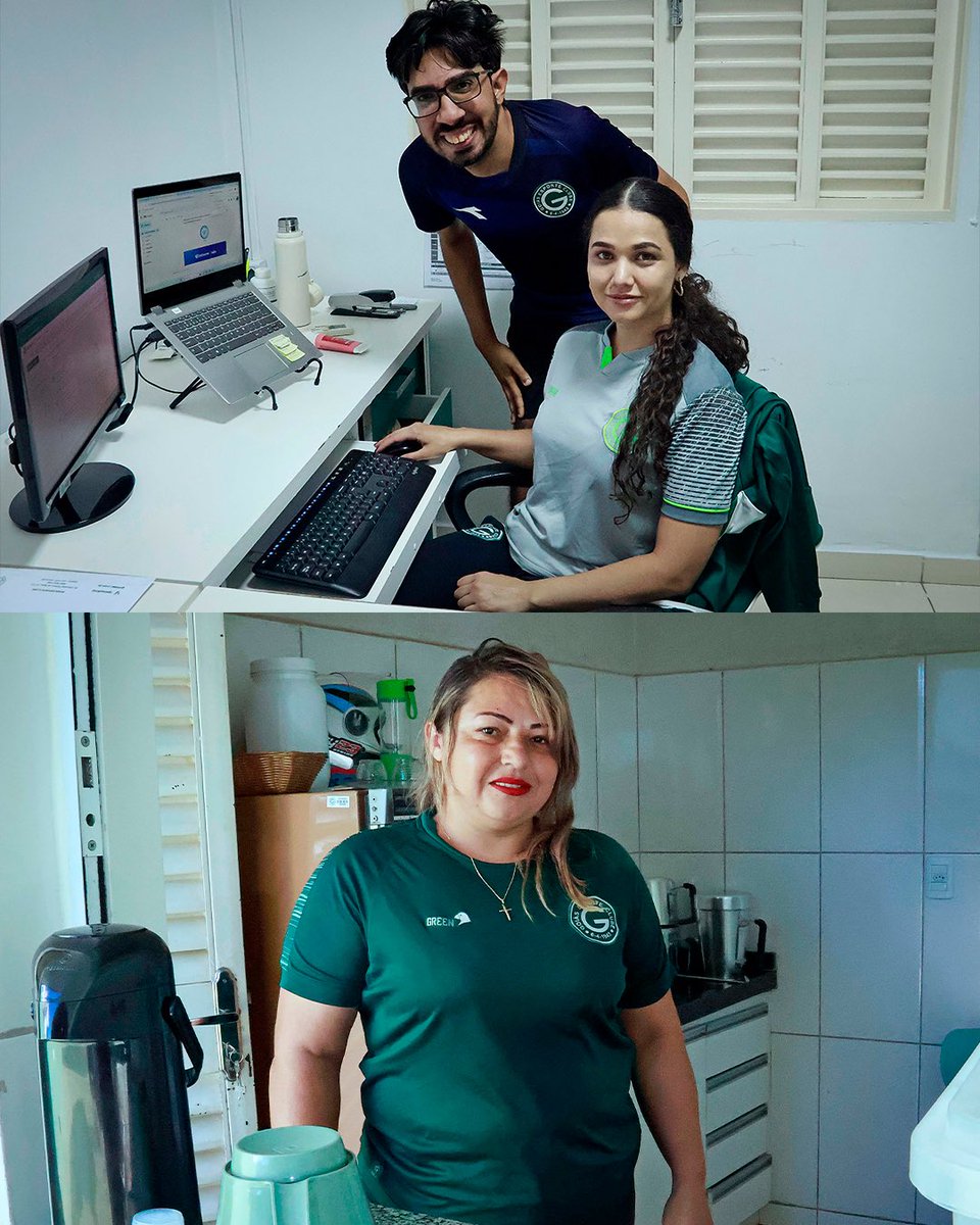 goiasoficial's tweet photo. Hoje é dia de quem faz o Goiás acontecer todos os dias. 💚

Fora das quatro linhas, são eles que constroem o nosso Verdão.

Feliz Dia do Trabalhador! 👊🏻💚 https://t.co/FcpelOqRwE