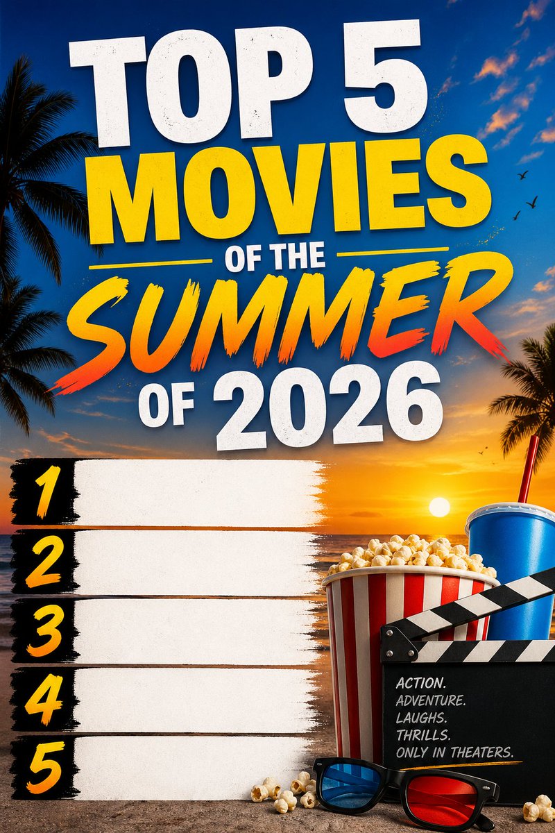 nerdthusiast's tweet image. 🚨🚨NEW BLOG POST🚨🚨
Top 5 Summer Blockbusters We Can’t Wait For (2026 Edition)
nerdthusiast.blogspot.com/2026/05/top-5-…
#blogpost #nerdthusiast #summermovies
#beachblanketbingo #summerblockbuster