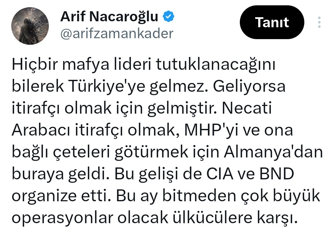 Arif Nacaroğlu tweet media