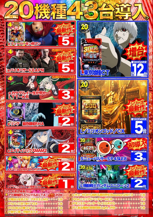 推しの日🌈 【5月2日(土)】 【10時開店‼️】 GWもマルハンへ🎶