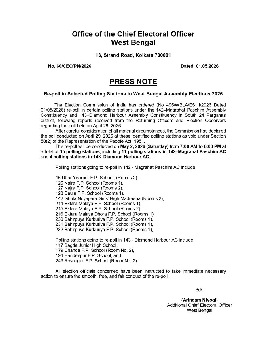 CEO West Bengal tweet media