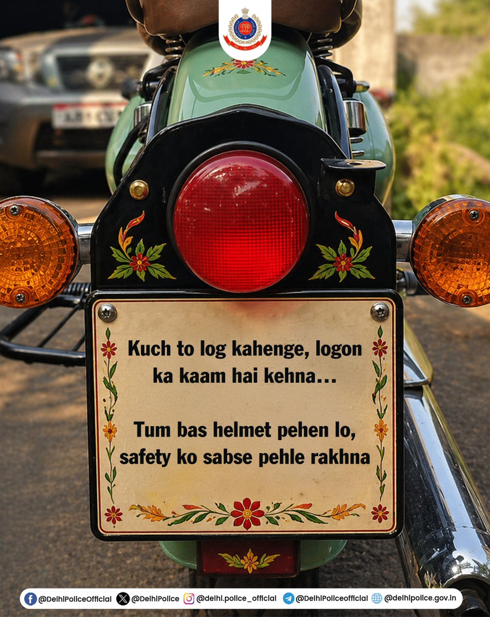 DelhiPolice's tweet image. Poetry ka swag, safety ka tag💛

FOLLOW RULES!

#RoadSafety
#DPUpdates
#HelloDelhiPolice
#HelloPoliceStation