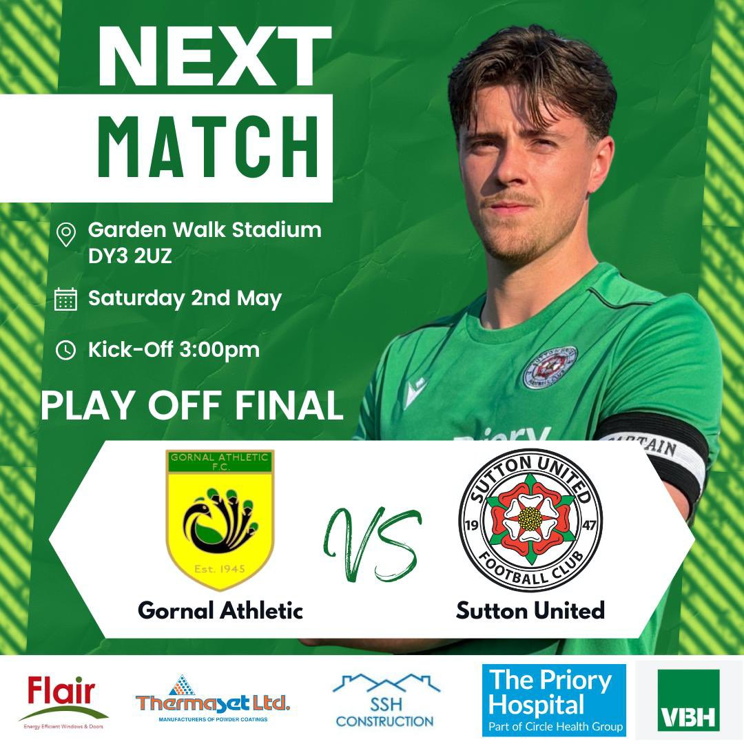SuttonUtdFC's tweet photo. 𝗡𝗘𝗫𝗧 𝗨𝗣 | Play-Off Final🏆

5 coaches packed with the Green Army heading into the biggest match in our 80-year history.

One goal: THE PREMIERSHIP.

Loud. Proud. Together. Let’s make it count. 🔥 Tomorrow, 3PM at Garden Walk. This is our moment, let’s make it count!💚 https://t.co/op22nz6ibF
