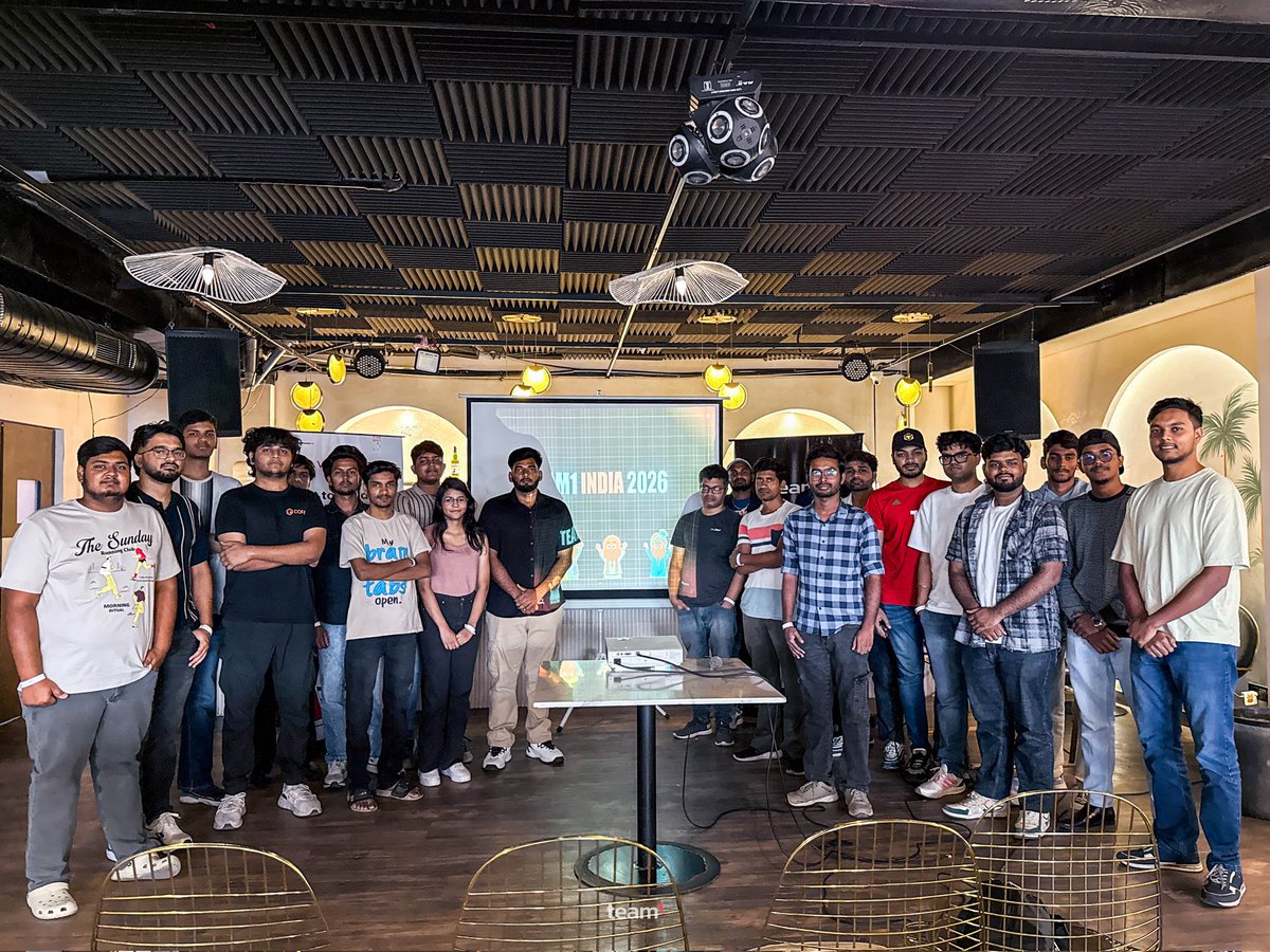 Team1IND's tweet photo. Team1 meetups are bringing founders, builders, and local communities closer than ever.

150+ meetups. Thousands of founders and entrepreneurs reached.

Keep an eye on our Luma calendar and join us for the next meetups. https://t.co/3XguYmlzWk