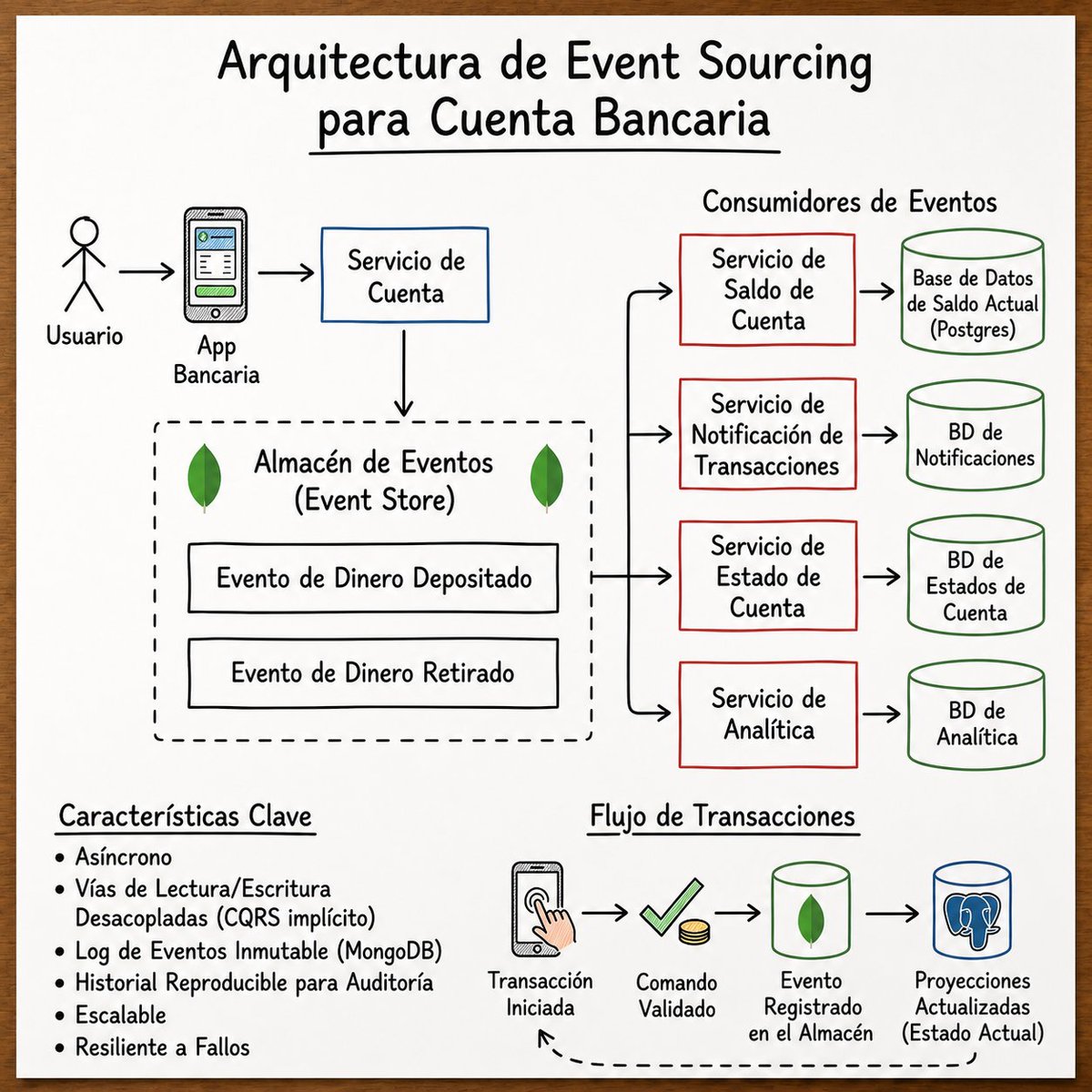En Event-Driven Architecture:
👉 Servicios NO se llaman entre sí
👉 Reaccionan a eventos 
👉 El estado es consecuencia 
👉 Los eventos son la verdad  

Con Event Sourcing guardas la historia, no solo el estado actual

Curso completo en:
👉NetUniversity.org

#dotnet #backend