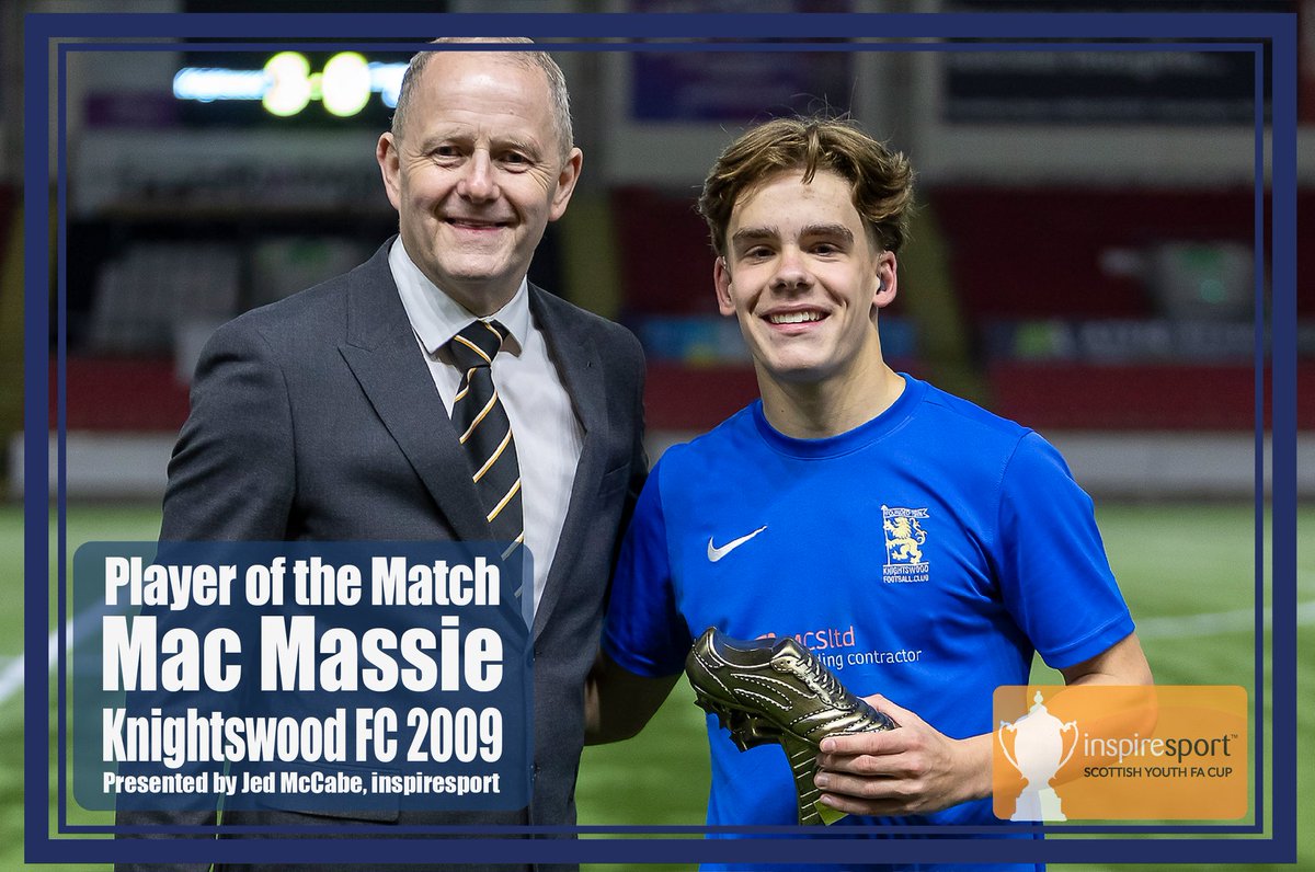 ScottishYouthFA's tweet image. Congratulations to our 17s Player of the Match 👏

#SYFAinspireCup #inspired @inspiresport @09Knightswood