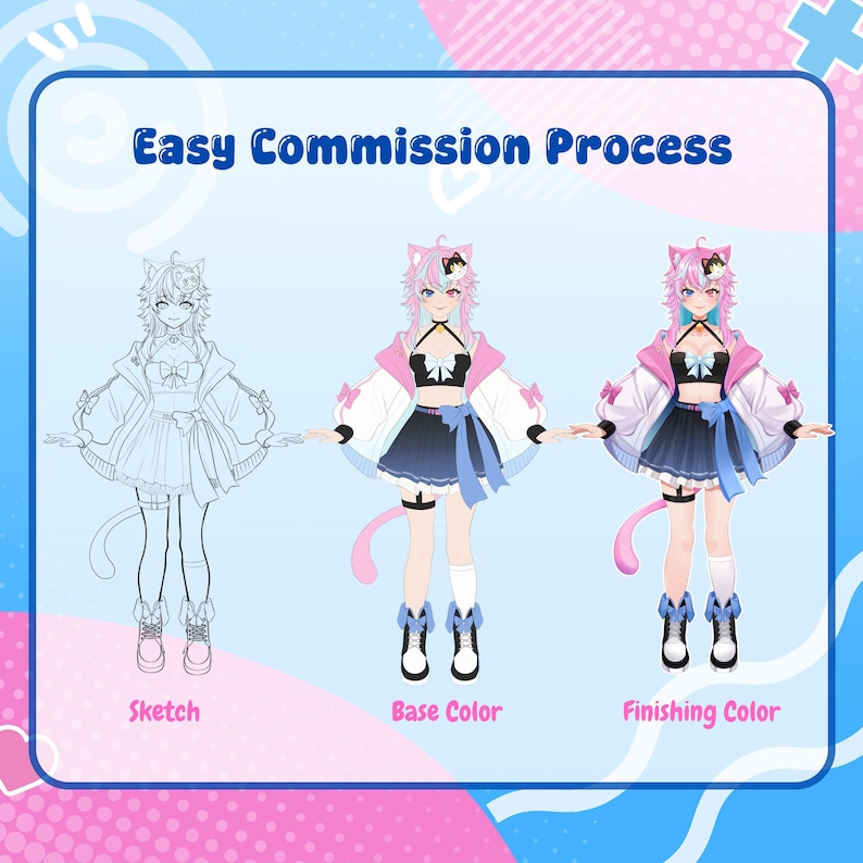 Nekkonime's tweet image. Every cute VTuber starts with a sketch 💕

Want your OC to be a cute VTuber like this? ✨

#VtuberAsset #Live2D