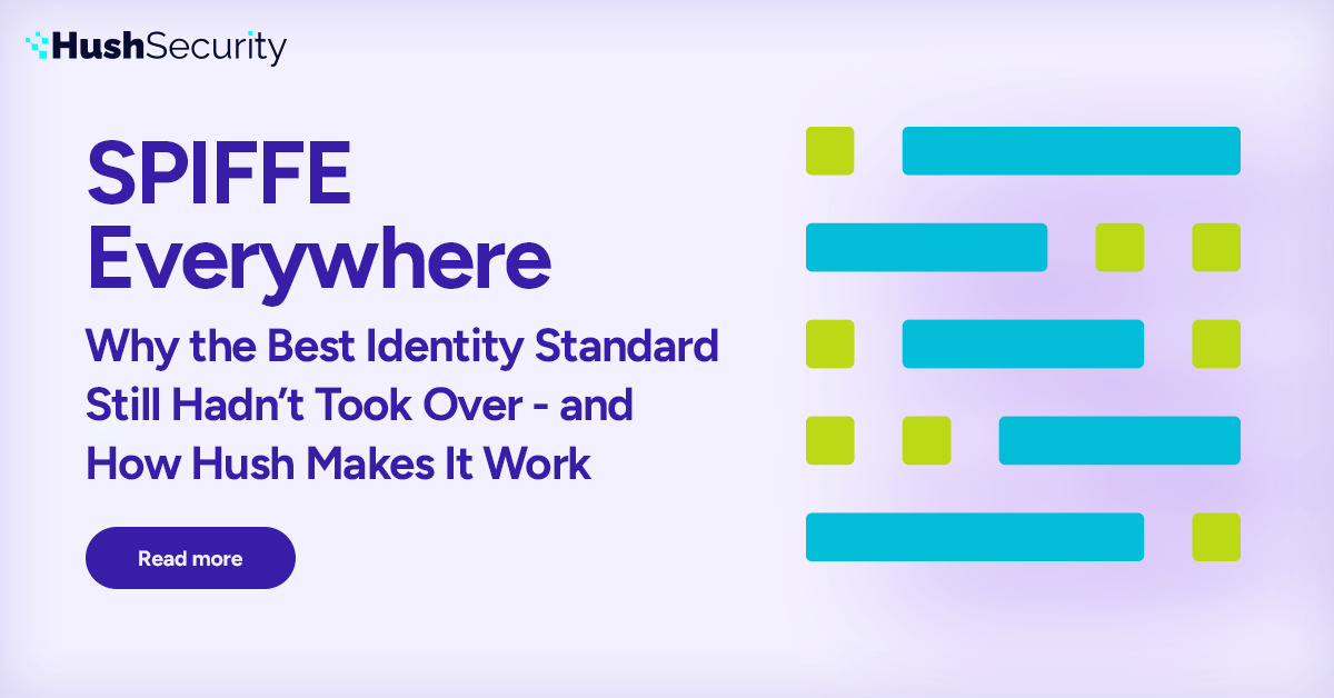 Hush_Security's tweet photo. #SPIFFE has been the "right answer" for workload identity for nearly a decade.
So why isn't everyone using it?
SPIFFE only works when both sides of the conversation speak it.
Full breakdown 👇
https://t.co/P7Ig1wB2gk https://t.co/wBsZ8c7BX4