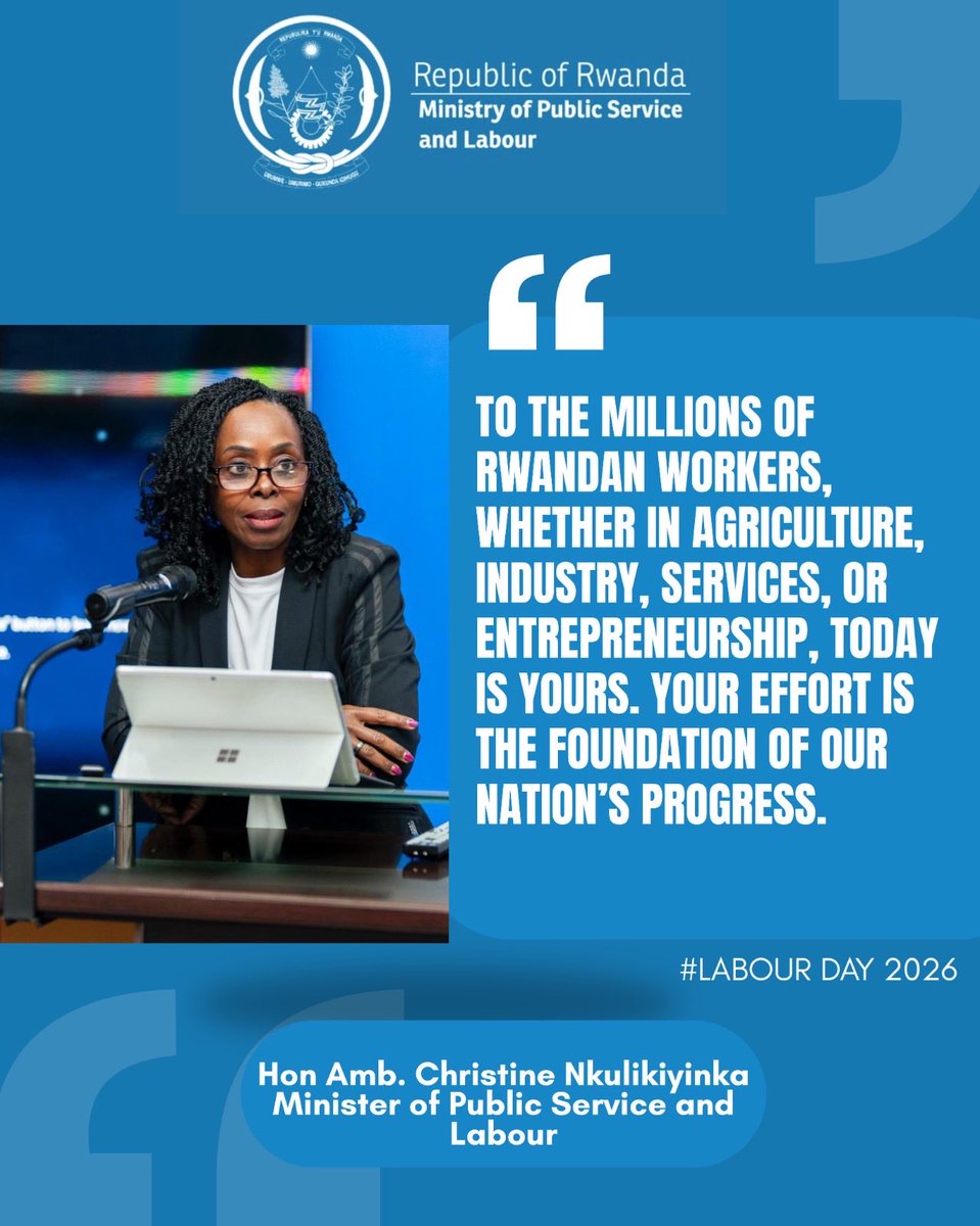 Ministry of Public Service and Labour | Rwanda tweet media