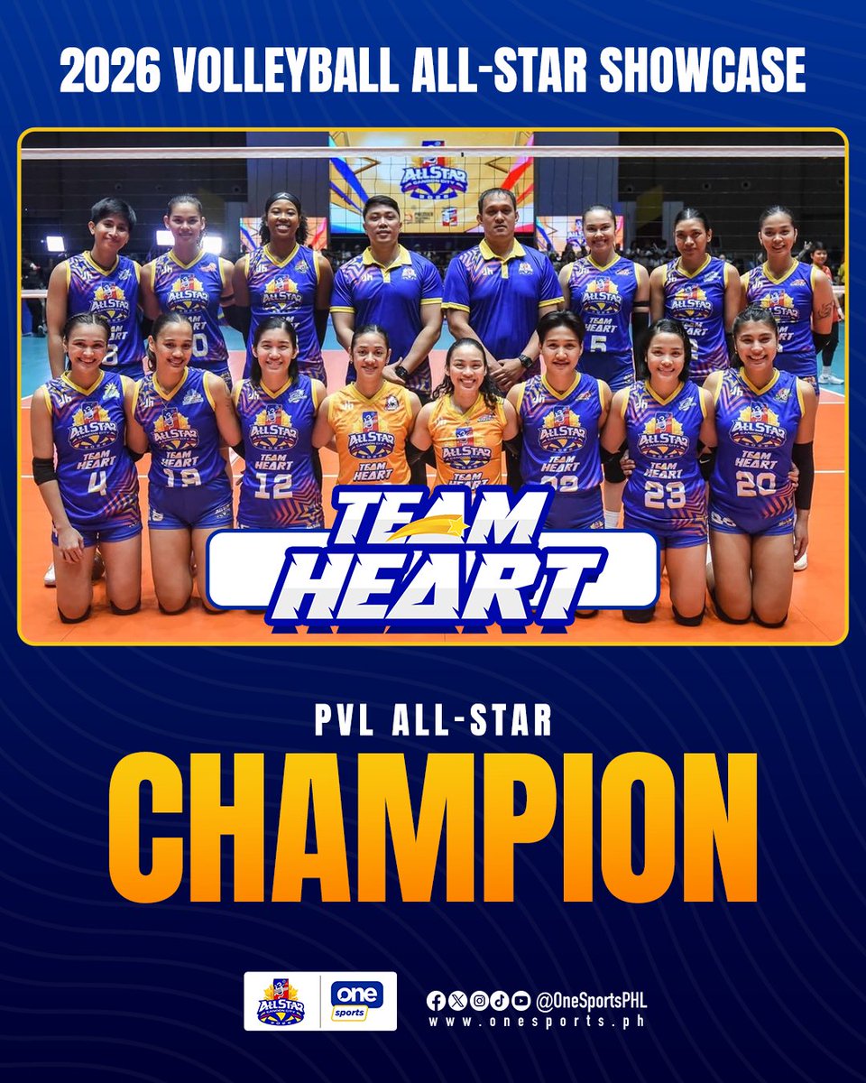 PINUSUAN 🫶 

Team Heart delivers entertainment and a win, topping Team Hustle to wrap up the PVL All-Star Game in Candon City, Ilocos Sur.

#PVL2026 #TheHeartofVolleyball #PVLAllStar