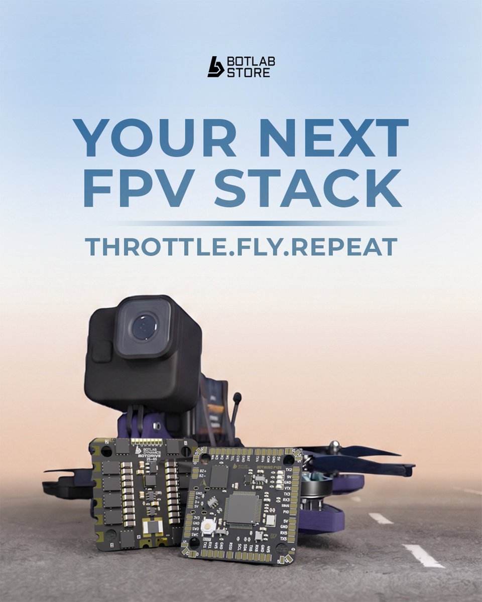 BotLabStore's tweet photo. Less time fixing. More time flying.

Designed for modern FPV builds, the BotStack F405 Flight Controller with AM32 ESC delivers reliable performance and responsive control for drone enthusiasts and builders.

#botlabstore #dronecomponents #flightcontroller #ESC #FPV #MadeinIndia #dronetechnology #builttoflyhigh