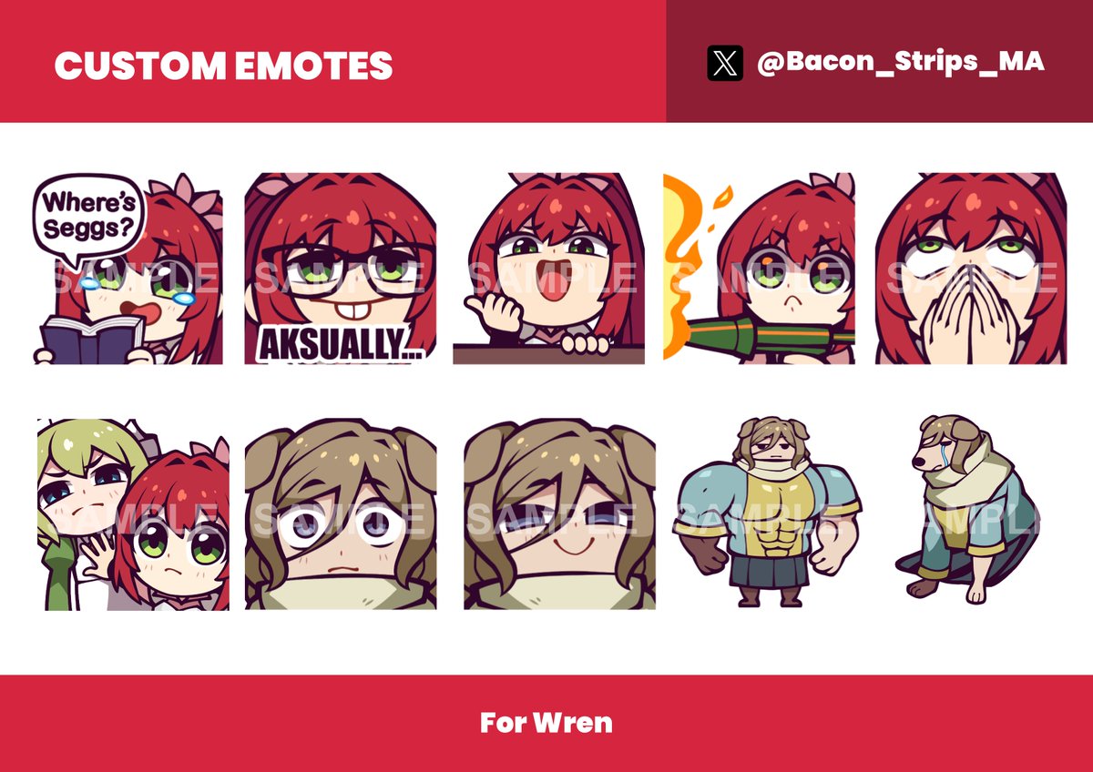 Bacon_Strips_MA's tweet photo. Emotes for @llahrre✨ https://t.co/glW9qx3y41