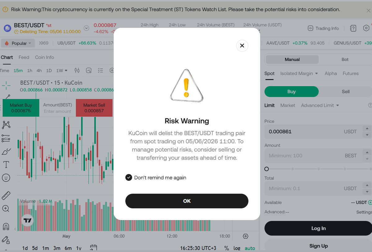Erkanred1's tweet photo. @BestWalletHQ Bestwallet is being removed from the list, just so you know. https://t.co/07oRYttMhO