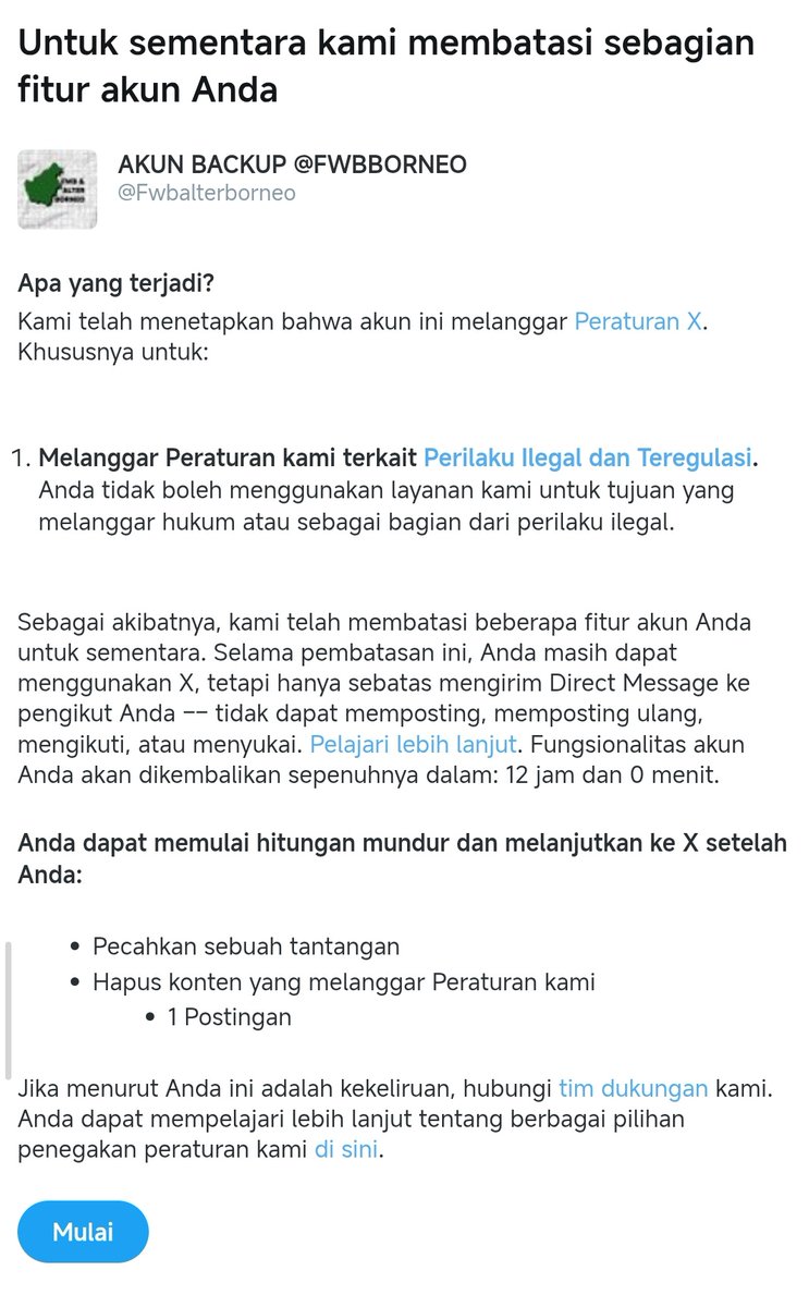 AKUN BACKUP @FWBBORNEO tweet media