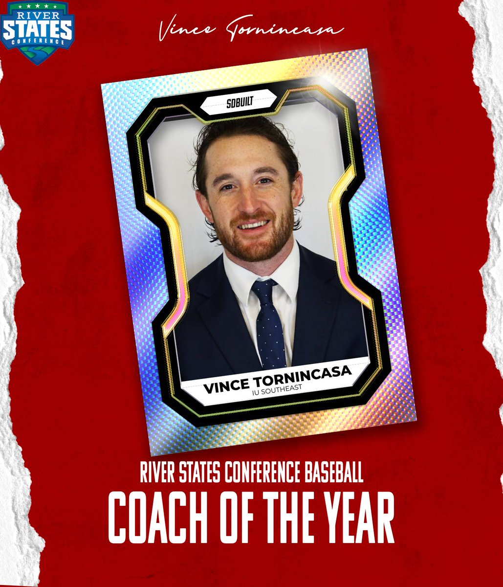 RiverStatesConf's tweet photo. We honor the standouts that were recognized as RSC Baseball award winners!

Player of the Year: Diego Mendoza, @SSUBears 
Pitcher of the Year: Tyler Pyles, @GoMidwayEagles
Freshman of the Year: Charlie Hoffman, @GoMightyOaks 
Coach of the Year: Vince Tornincasa, @IUSAthletics! https://t.co/1yfsF2xY9U
