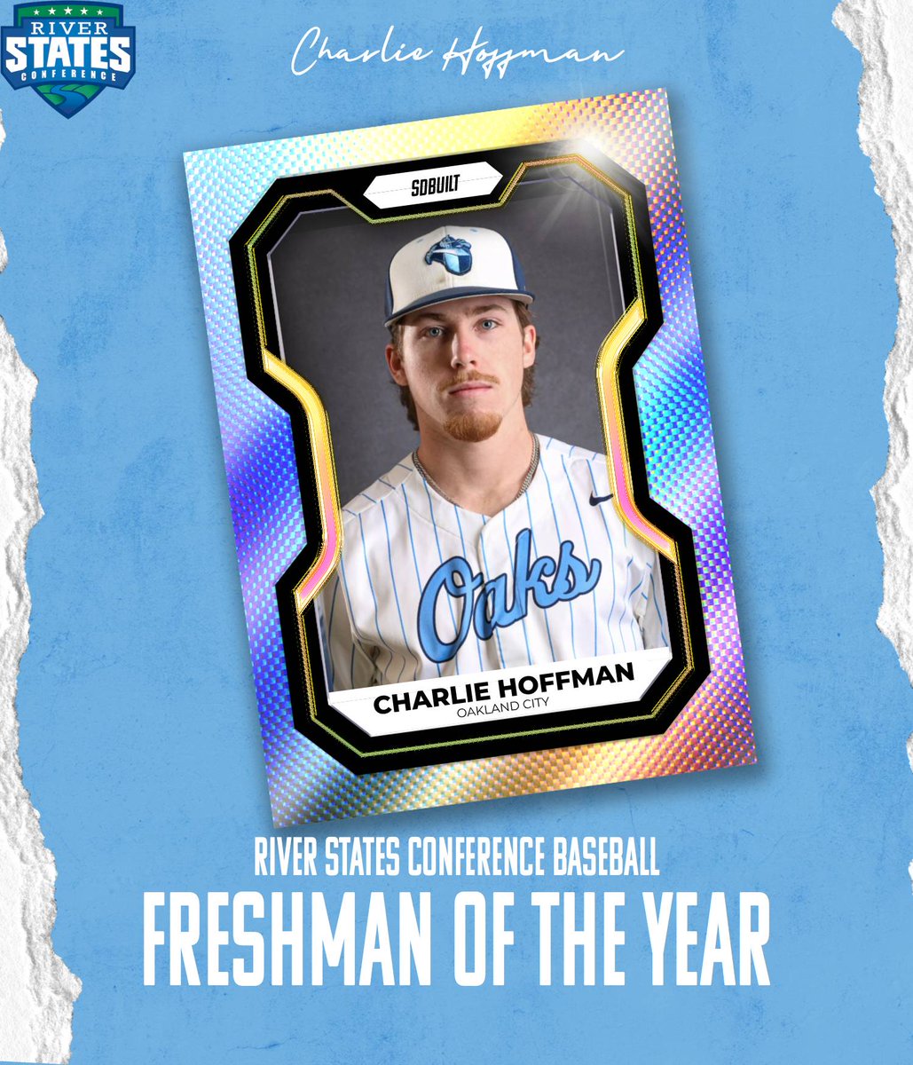 RiverStatesConf's tweet photo. We honor the standouts that were recognized as RSC Baseball award winners!

Player of the Year: Diego Mendoza, @SSUBears 
Pitcher of the Year: Tyler Pyles, @GoMidwayEagles
Freshman of the Year: Charlie Hoffman, @GoMightyOaks 
Coach of the Year: Vince Tornincasa, @IUSAthletics! https://t.co/1yfsF2xY9U
