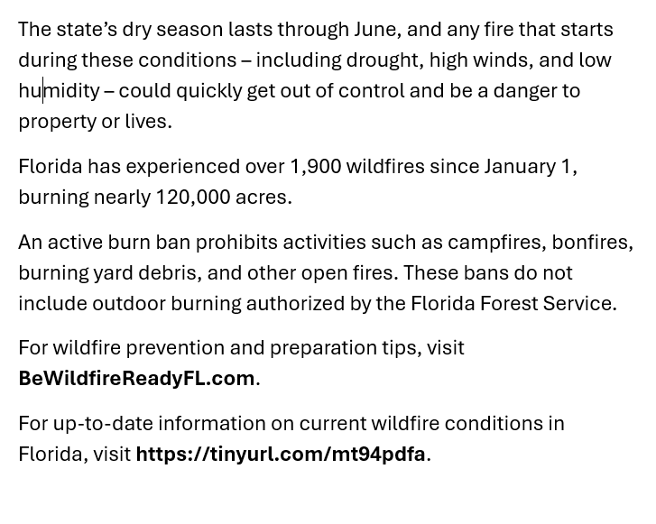 Florida Forest Service tweet media